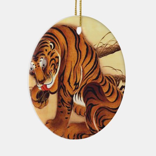 Tiger Illustration von Ito Jakuchu Keramik Ornament (Rechts)