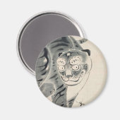 Tiger Illustration von Ito Jakuchu Magnet (Vorderseite/Rückseite)