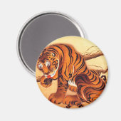 Tiger Illustration von Ito Jakuchu Magnet (Vorderseite/Rückseite)