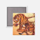 Tiger Illustration von Ito Jakuchu Magnet (Vorderseite/Rückseite)