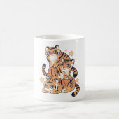 Tiger Illustrationsmagie Kaffeetasse (Mittel)
