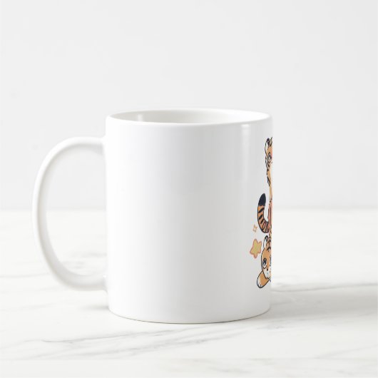 Tiger Illustrationsmagie Kaffeetasse (Links)