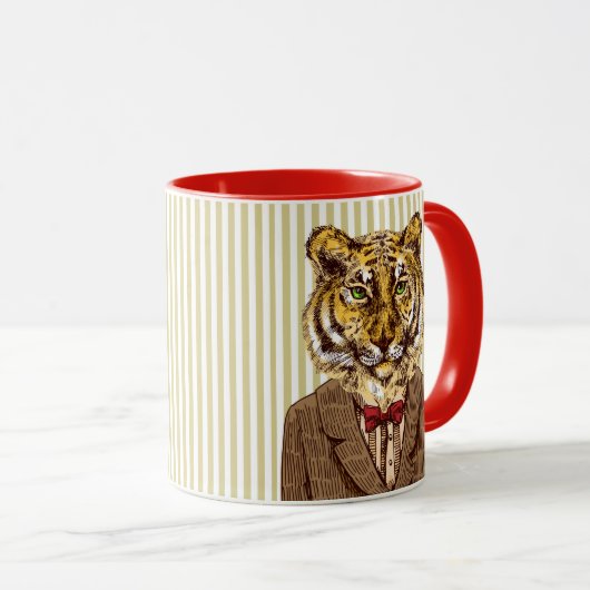 Tiger im Abend Tasse (VorderseiteRechts)