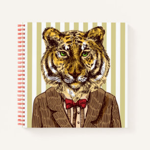 Tiger Im Abendanzug Notizblock