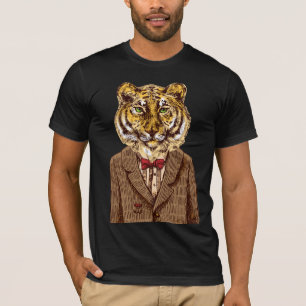 Tiger Im Abendanzug T-Shirt
