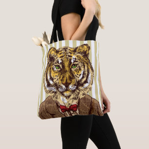 Tiger Im Abendanzug Tasche