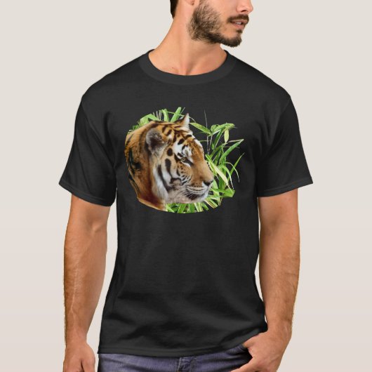 TIGER IM BAMBUS T-Shirt (Vorderseite)
