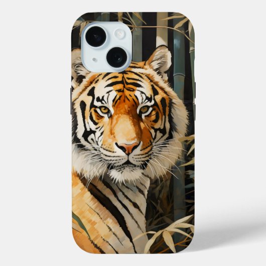 Tiger im Bambuswald Case-Mate iPhone Hülle (Rückseite)