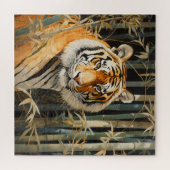 Tiger im Bambuswald Puzzle (Horizontal)