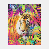 Tiger im Dschungel Fleece Blanket (Vorderseite)