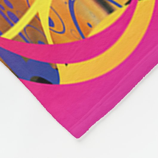 Tiger im Dschungel Fleece Blanket (Ecke)