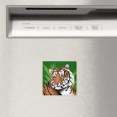 Tiger im Dschungel Magnet (In Situ (Geschirrspüler))