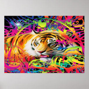 Tiger im Dschungel Poster