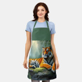 Tiger im Dschungel Schürze (Getragen)