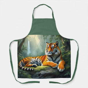 Tiger im Dschungel Schürze