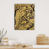 Tiger im Dschungel (Tiger in the Jungle) (1893 Poster (Küche)