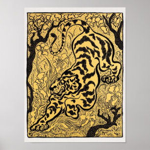Tiger im Dschungel (Tiger in the Jungle) (1893 Poster