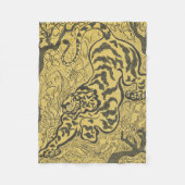 Tiger im Dschungel (Wild Animal) (von Paul Ranson) Fleecedecke (Vorderseite)