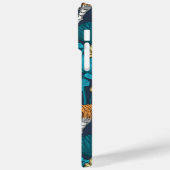 Tiger im gelben Lotusteich Case-Mate iPhone Hülle (Rückseite / Links)