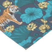 Tiger im gelben Lotusteich Kurzer Tischläufer (Ecke)