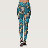 Tiger im gelben Lotusteich Leggings (Rückseite)