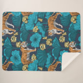 Tiger im gelben Lotusteich Sherpadecke (Vorderseite (Horizontal))