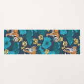 Tiger im gelben Lotusteich Yogamatte (Rückseite (Horizontal))