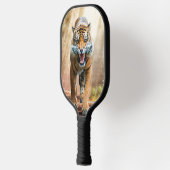 Tiger im Hintergrund Pickleball Schläger (Links)