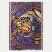 Tiger im lila decke (Vorderseite Vertikal)
