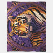 Tiger im lila fleecedecke (Vorderseite)