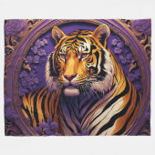 Tiger im lila fleecedecke (Vorderseite (Horizontal))