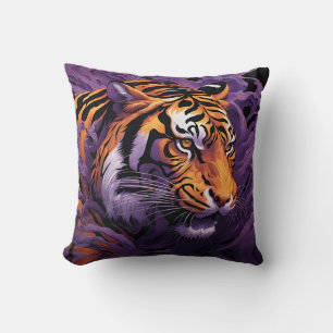 Tiger im lila kissen