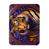 Tiger im lila magnet (Vertikal)