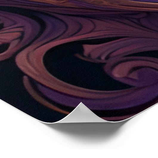 Tiger im lila poster (Ecke)