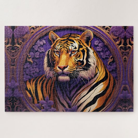 Tiger im lila puzzle (Horizontal)