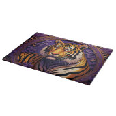 Tiger im lila schneidebrett (Ecke)