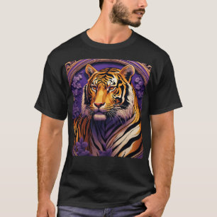 Tiger im lila T-Shirt