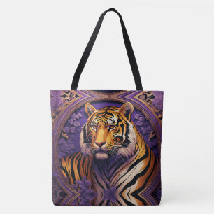 Tiger im lila tasche