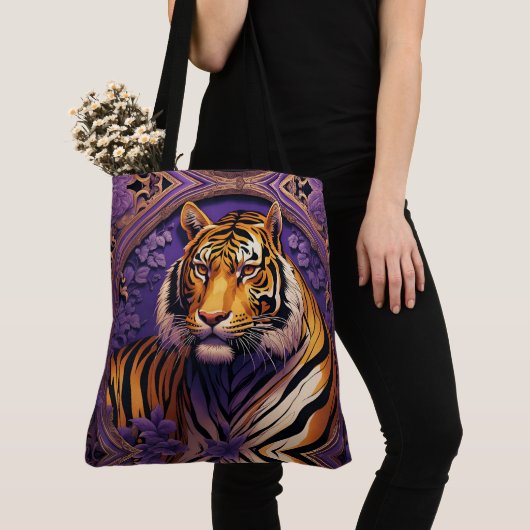 Tiger im lila tasche (Von Nahem)