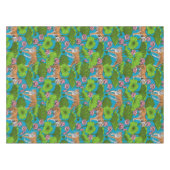 Tiger im rosa Lotusteich Tischdecke (Vorderseite (Horizontal))