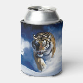 Tiger im Schnee Dosenkühler (Kanne Vorderseite)