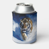Tiger im Schnee Dosenkühler (Kanne Rückseite)