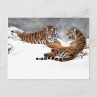 Tiger im Schnee, klassische chinesische Kunst