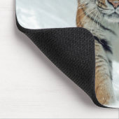 Tiger im Schnee Mousepad (Ecke)