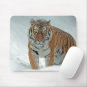 Tiger im Schnee Mousepad (Mit Mouse)