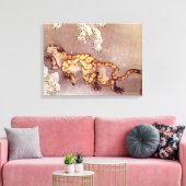 Tiger im Schnee von Hokusai Leinwanddruck (Insitu (Wohnzimmer))