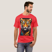 Tiger im Shirt für Männer (Vorne ganz)
