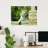 Tiger im Tempel Poster (Heimbüro)