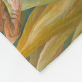 Tiger im tropischen Regenwald Exotischer Dschungel Fleecedecke (Ecke)