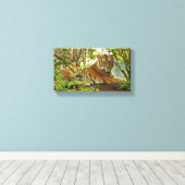 Tiger im Wald Leinwanddruck (Insitu (Holzboden))
